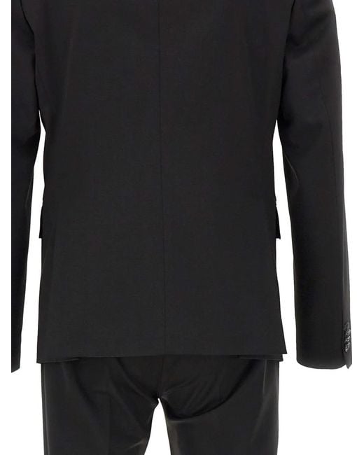 Brian Dales Black Two-Piece Single Breasted Suit for men