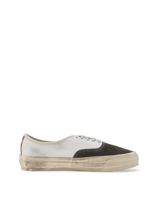 Vans White Authentic 44 Two-Tone Sneakers