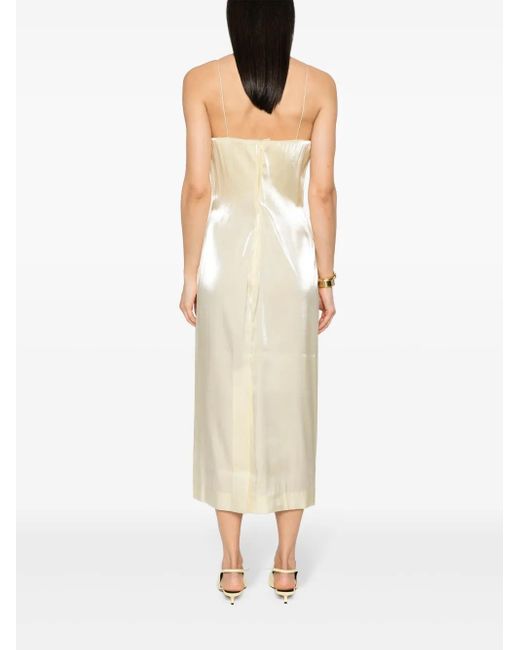 Jacquemus White La Robe Carino Midi Dress