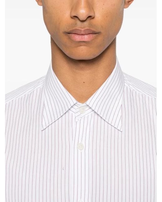 Fursac White Cotton Shirt for men