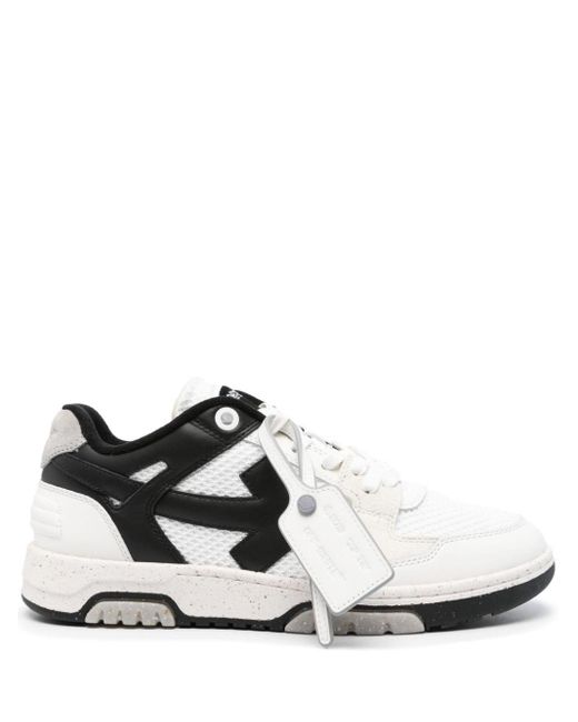 Off-White c/o Virgil Abloh Slim Out of Office Mesh-Sneakers in White für Herren