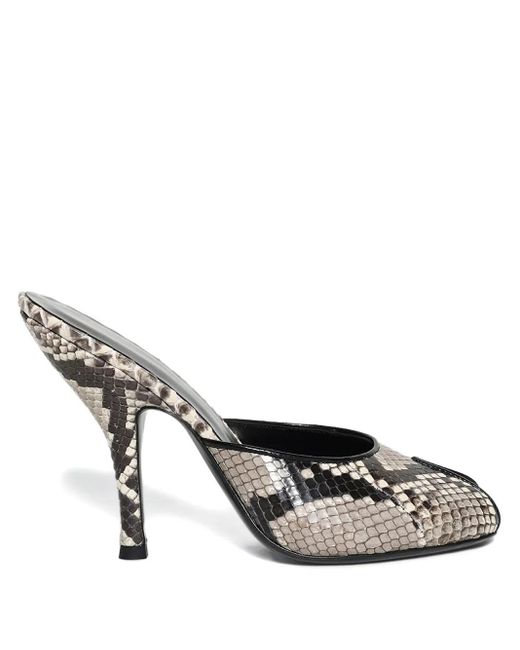 Jude 105Mm Date Snake Leather Mules in Metallic | Lyst UK