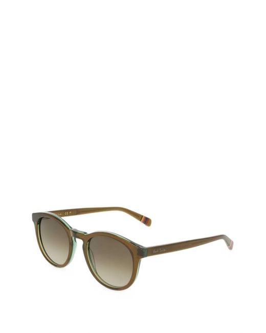 Paul Smith Metallic Poulcott Round-Frame Sunglasses