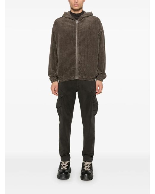 Transit Brown Corduroy Reversible Jacket for men