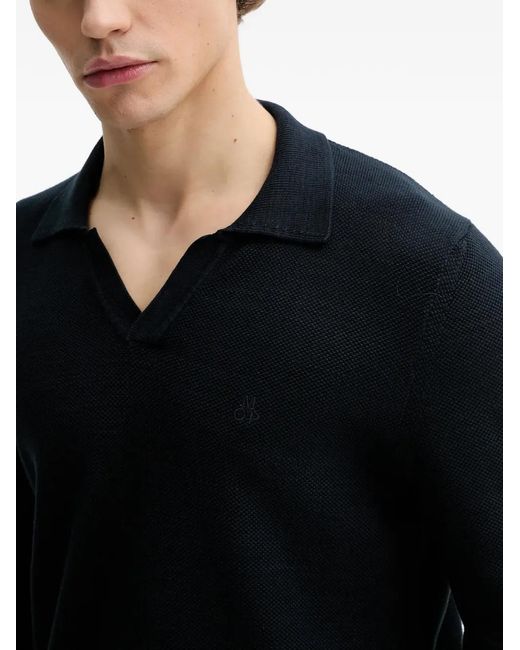 Marc O' Polo Blue V-Neck Long-Sleeve T-Shirt for men