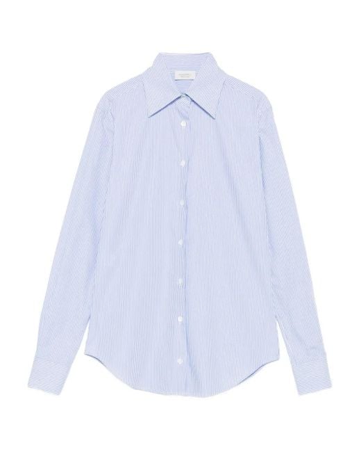 Mazzarelli Gestreept Blouse in het White