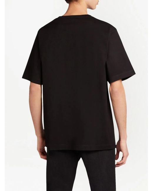 Giuseppe Zanotti Black Lr-23 Rhinestone-embellished Logo T-shirt for men