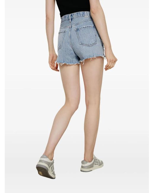 Pantalones cortos con efecto envejecido Hey Joanie de color Blue