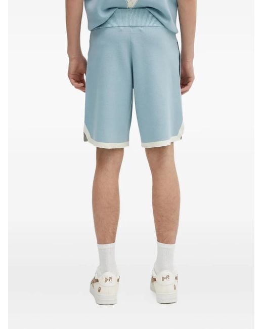 Bermudas con flores bordadas Filling Pieces de hombre de color Blue