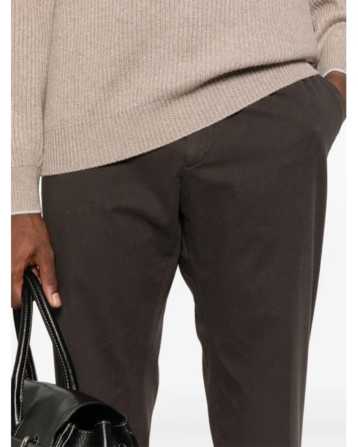Pantalon Chino À Coupe Stretch Zegna pour homme en coloris Gray
