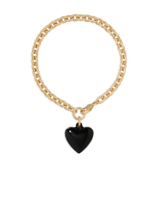 Roxanne Assoulin White Puffy Heart Bracelet