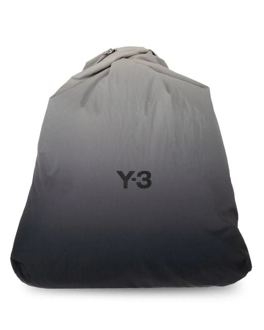 Y-3 Gray Ombré-Effect Backpack