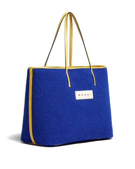Marni Blue Reversible Tote Bag for men