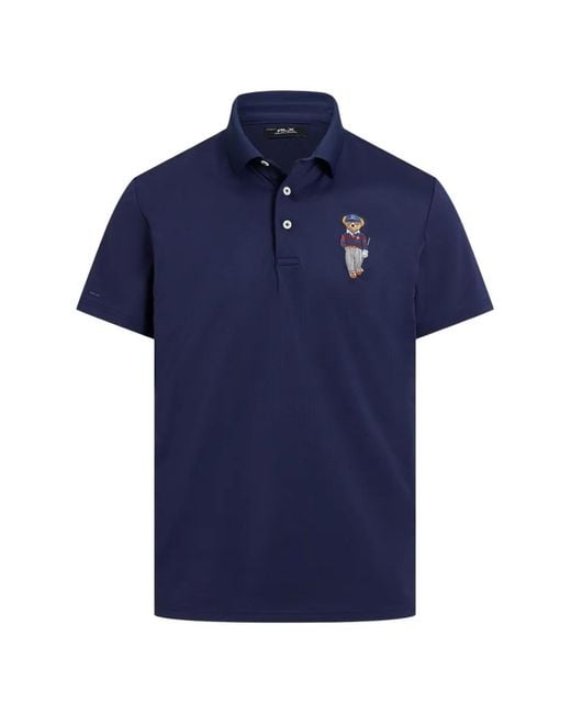 Ralph Lauren Blue Polo Bear Polo Shirt for men