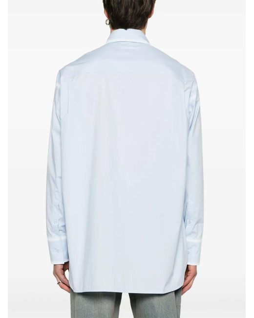 MM6 by Maison Margiela Blue Formal Shirts for men