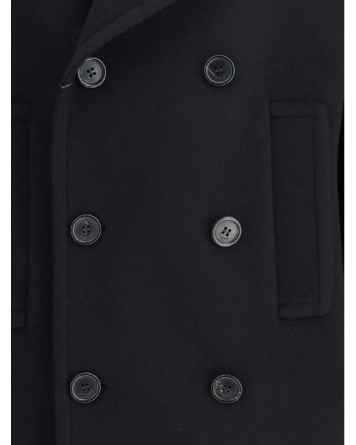 Saint Laurent Blue Caban Coat