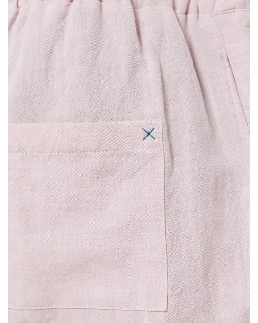 Marane Pink Drawstring-Fastening Bermuda Shorts for men