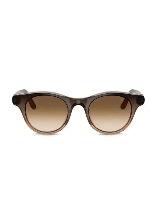 Brunello Cucinelli Brown Round-Frame Sunglasses