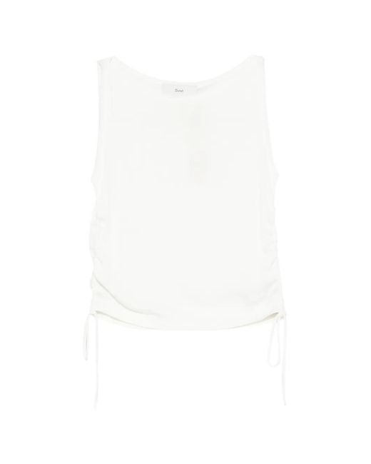DUNST White Drawstring Top