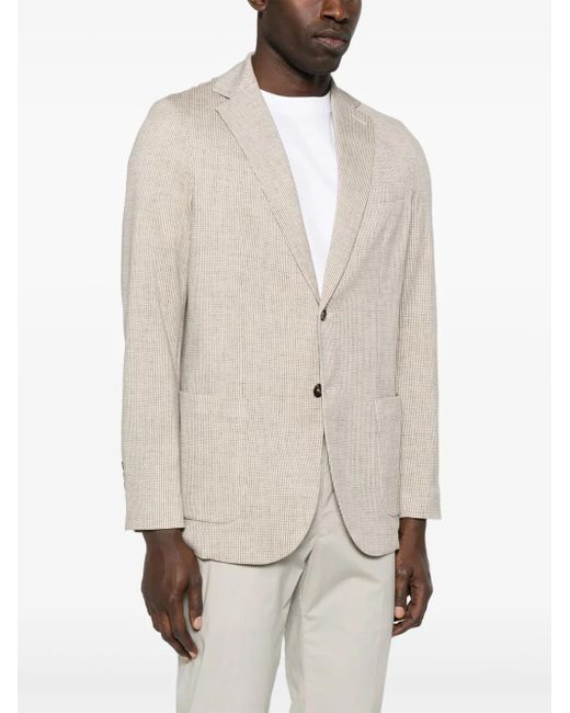 Circolo 1901 White Houndstooth Blazer for men