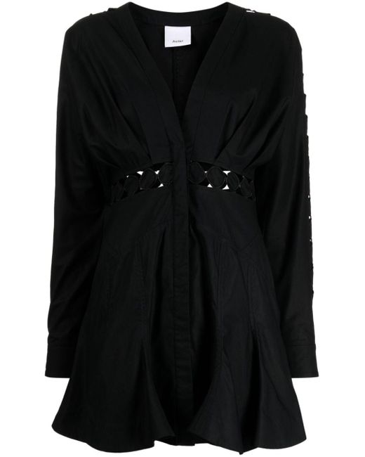 Acler Keeling Mini-jurk in het Black