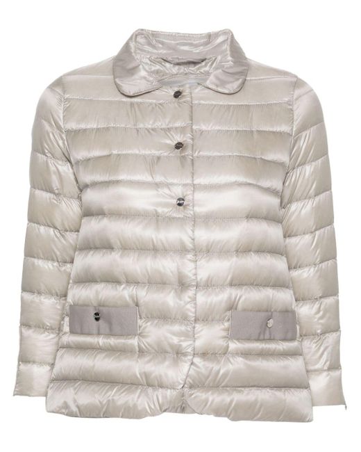 Herno Gray Quilted Padded Jacket