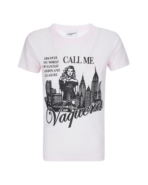VAQUERA White Graphic-Print T-Shirt