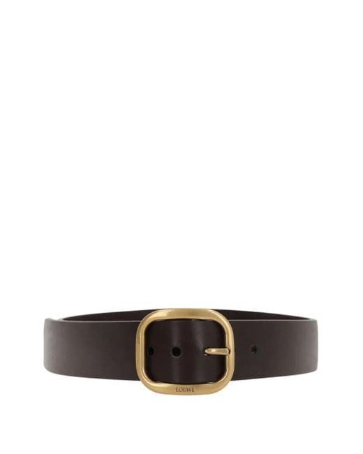 Loewe バックル レザーベルト White