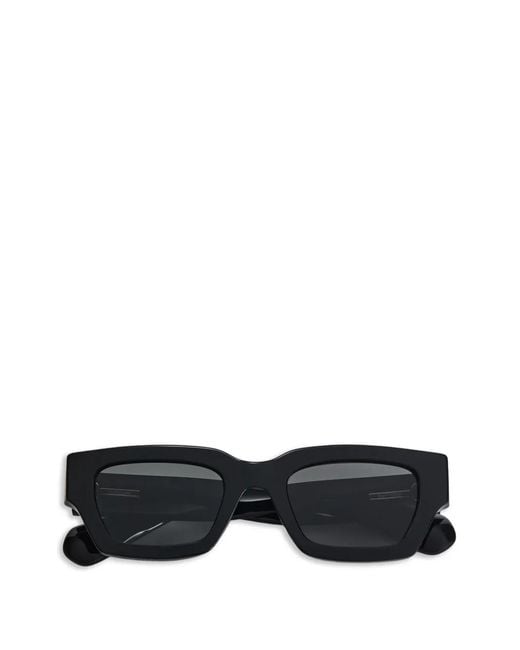 Jil Sander Black Rectangular-Frame Sunglasses