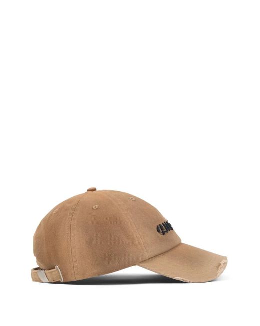 CAMPERLAB White Distressed-Effect Baseball Cap