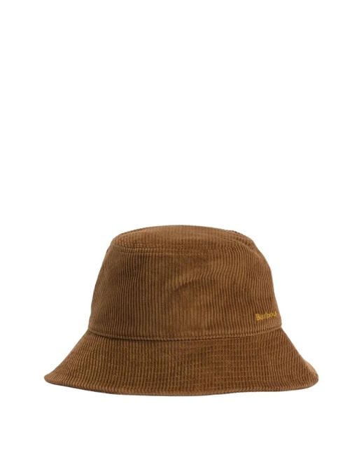 Barbour Brown Corduroy Bucket Hat