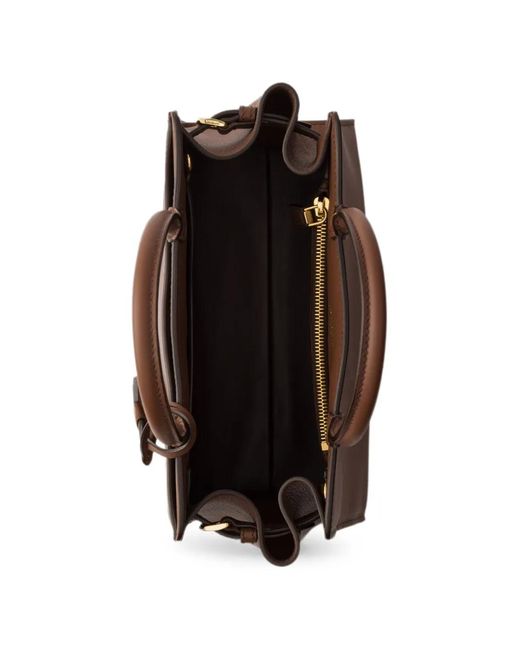 Prada Brown Medium Prelude Leather Handbag