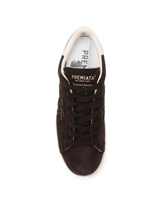 Premiata Brown Steven-D Suede Sneakers
