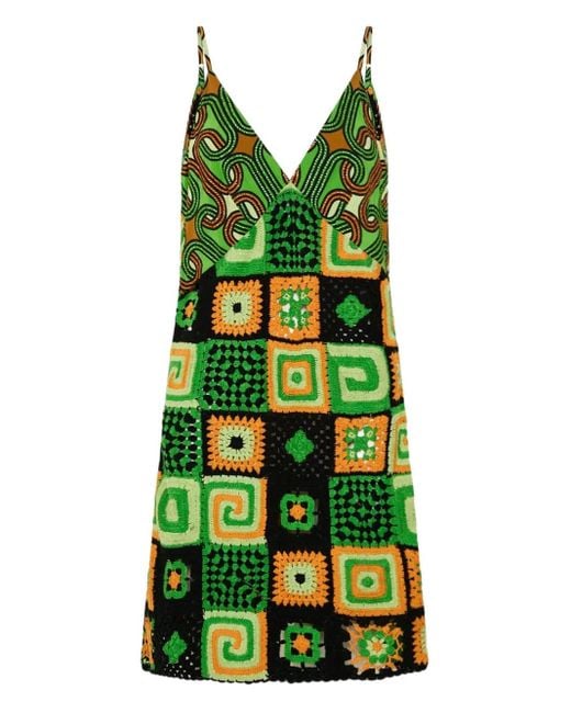 Vestido corto Good Vibes Generation Camilla de color Green