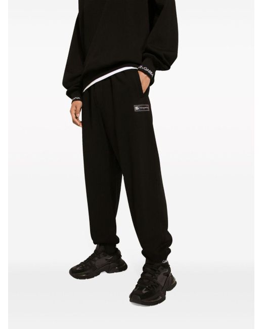 Pantalones de chándal con logo Dolce & Gabbana de hombre de color Black