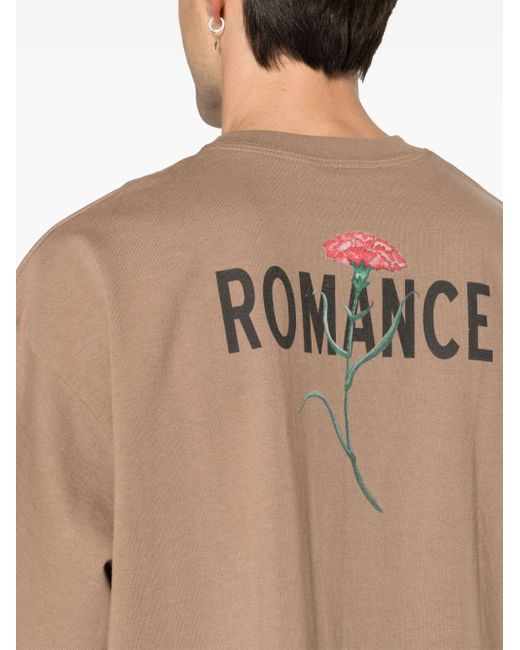 T-shirt Romance di Song For The Mute in Natural da Uomo