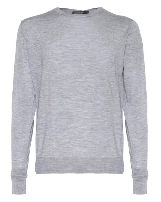 Maglione Girocollo A Maniche Lunghe di FILIPPO DE LAURENTIIS in Gray da Uomo