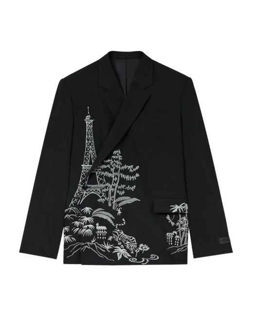 Blazer Con Botones KENZO de hombre de color Black
