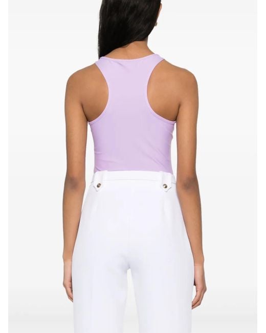 Versace Jeans Couture Purple Sleeveless Bodysuit