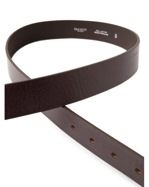 Hackett Brown Ceinture En Cuir Grainé for men