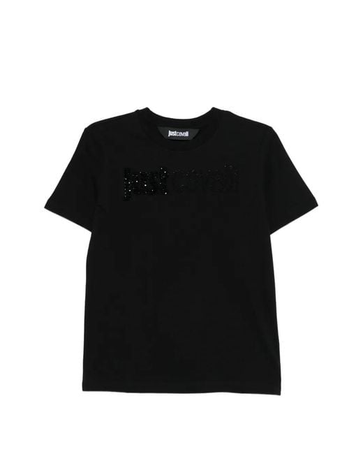 Just Cavalli Black Logo T-Shirt
