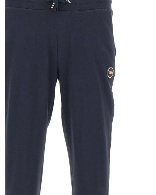 Colmar Blue Logo-Patch Drawstring Track Pants for men