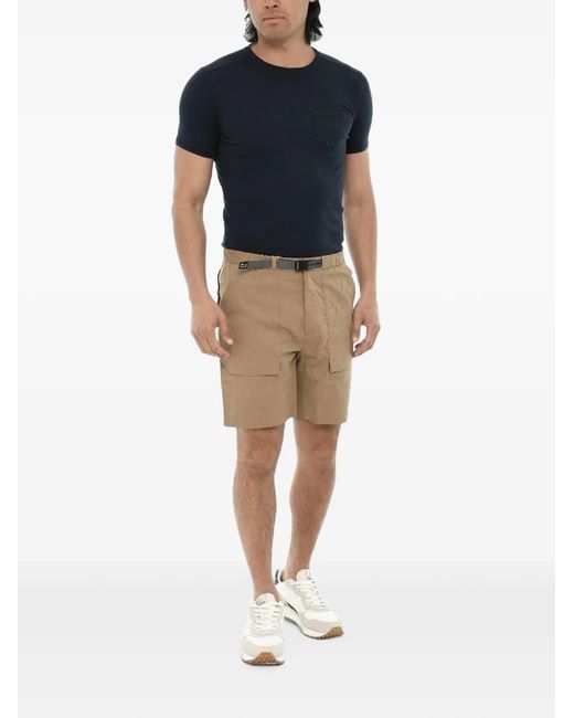 Woolrich Natural Short En Tissu Anti-Déchirure À Carreaux for men