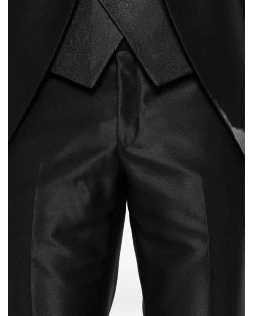 Carlo Pignatelli Black Crystal-Embellished Suit (Set Of Three) for men