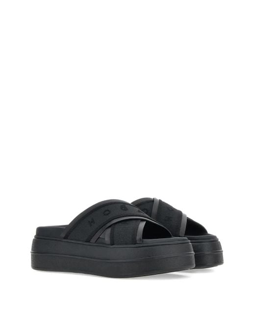 Hogan Black 60Mm Skyscraper Slides