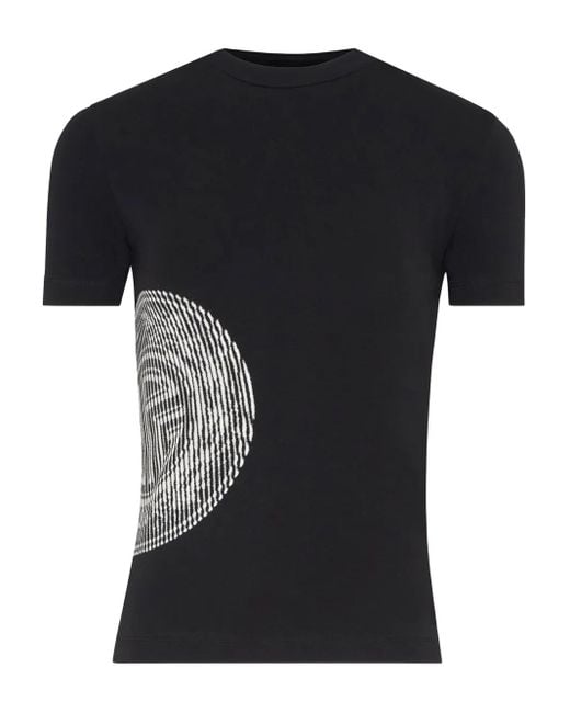 T-Shirt Con Stampa di Jean Paul Gaultier in Black
