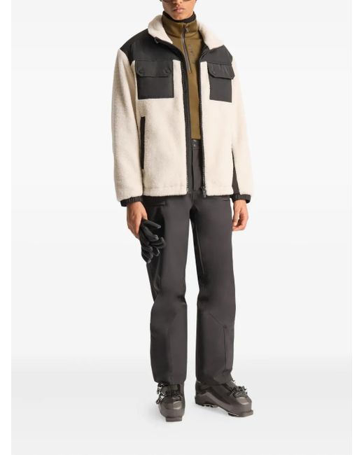 Fusalp White Fleece Panelled Jacket for men