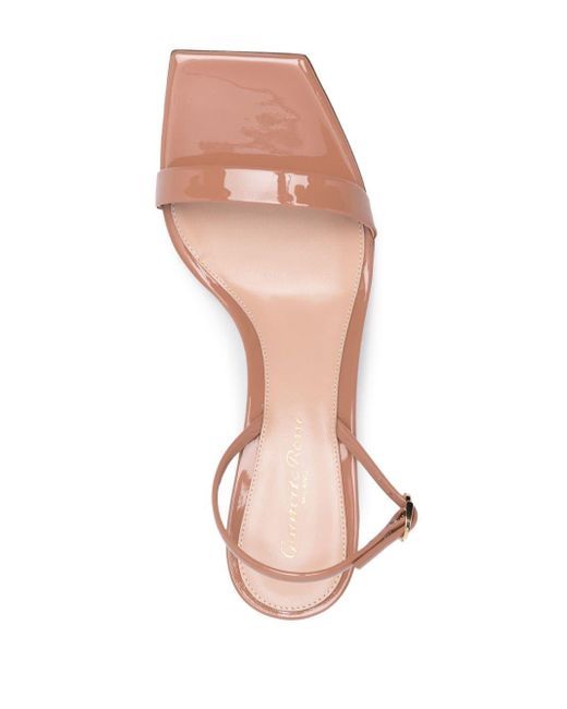Gianvito Rossi Pink Ribbon 65mm Leather Sandals