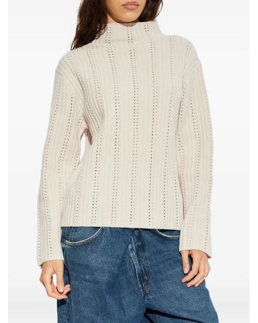 Samsøe & Samsøe White Pull Satilly À Col Roulé