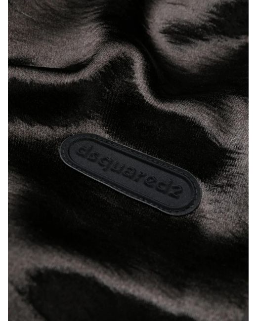 DSquared² Black Logo-Appliqué Track Pants